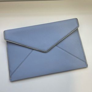 Rebecca Minkoff light blue clutch